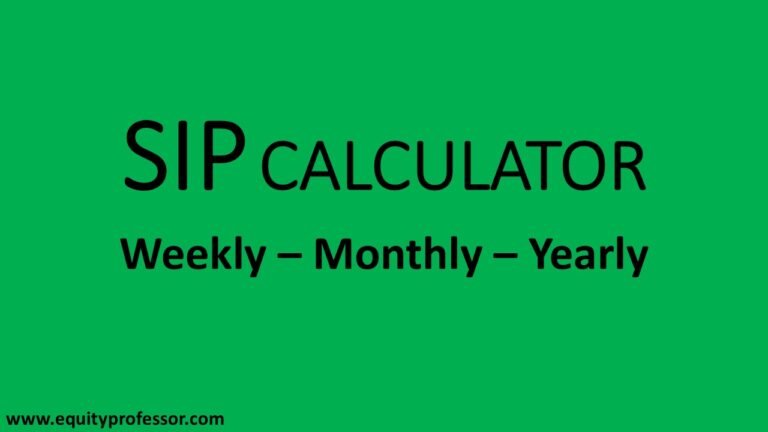 SIP Calculator